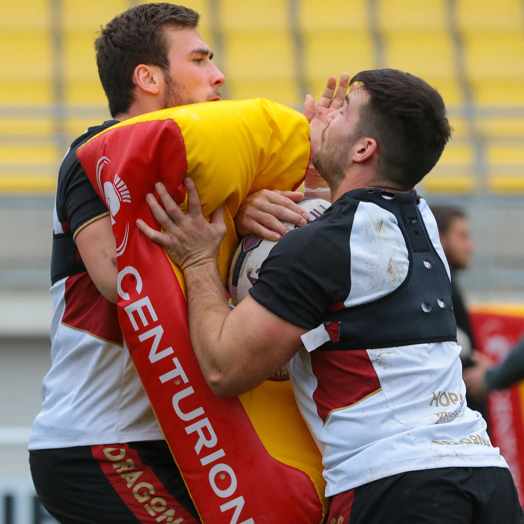 Maori Tackle Wedge Senior Shield Red/Yellow